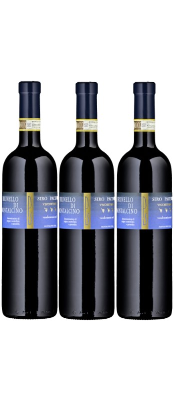 3 Brunello Vecchie Vigne 2016 - 2017 - 2018
im Geschenkkarton